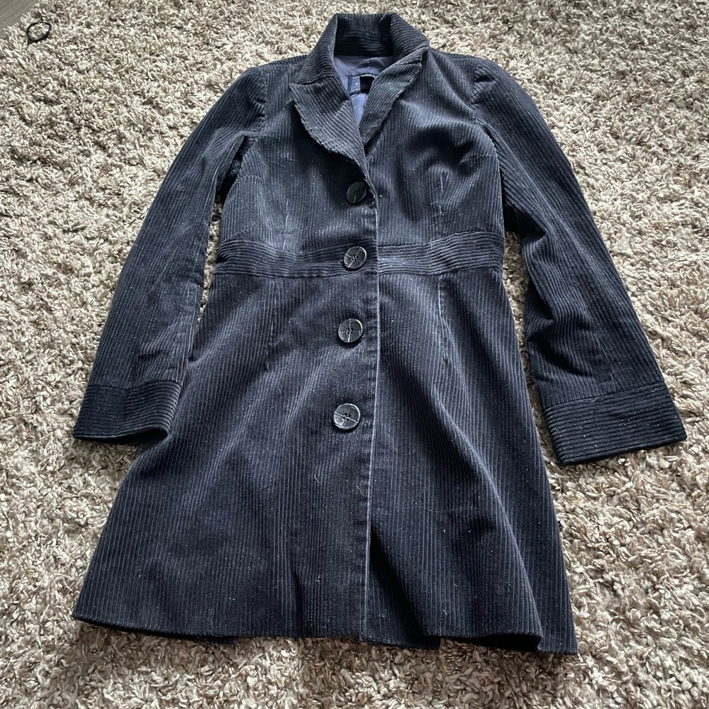 Pink tartan corduroy coat- New!